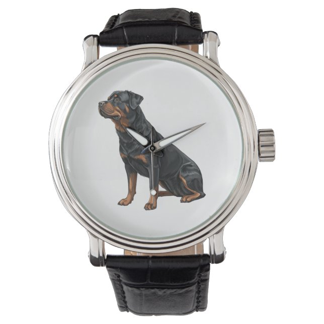Reloj De Pulsera Rottweiler (Anverso)