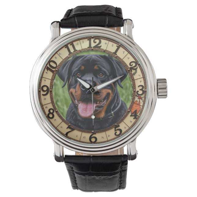 Reloj De Pulsera Rottweiler Dog (Anverso)