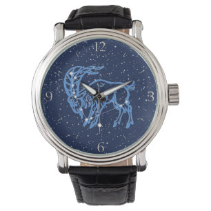 Reloj De Pulsera Rótulo Astrológico y Constelación de Capricorni
