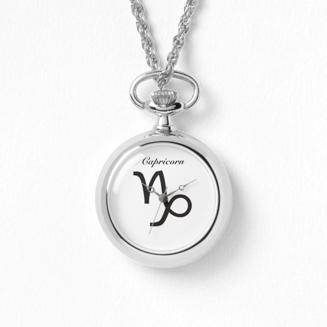 Reloj De Pulsera Rótulo Capricornio del Zodiac. Damas Watches... (Anverso)