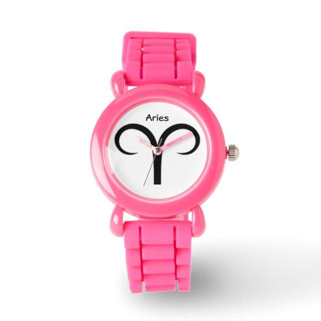 Reloj De Pulsera Rótulo de Aries de Zodiac Kids Watches. (Anverso)
