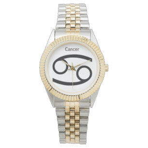 Reloj De Pulsera Rótulo de cáncer del Zodiaco. Mens Watches.