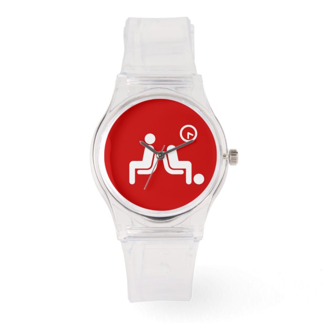 Reloj De Pulsera Rótulo de espera larga (Anverso)