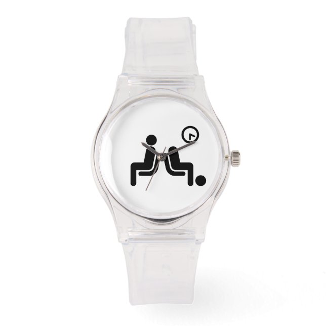 Reloj De Pulsera Rótulo de espera larga (Anverso)