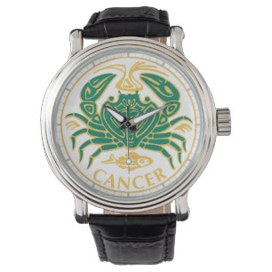 Reloj De Pulsera Rótulo del cáncer del zodiaco