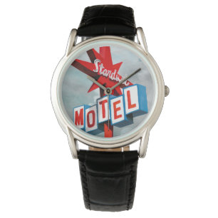 Reloj De Pulsera Rótulo del motel de Stardust