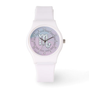 Reloj De Pulsera Rótulo Escorpio en el Marcado de la Madre de la Pe
