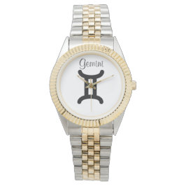 Reloj De Pulsera Rótulo Gemini del Zodiac. Señoras de observación.