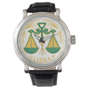 Reloj De Pulsera Rótulo Libra del Zodiac