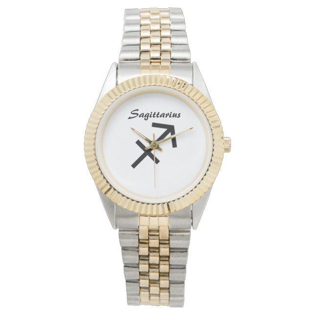 Reloj De Pulsera Rótulo sagitario del Zodiaco. Mens Watches. (Anverso)
