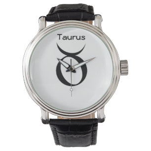 Reloj De Pulsera Rótulo Taurus de los Zodiac Mens Watches.