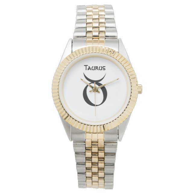 Reloj De Pulsera Rótulo Taurus de los Zodiac Watches. (Anverso)