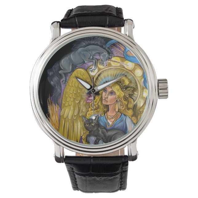 Reloj De Pulsera Rótulo Virgo Zodiac (Anverso)