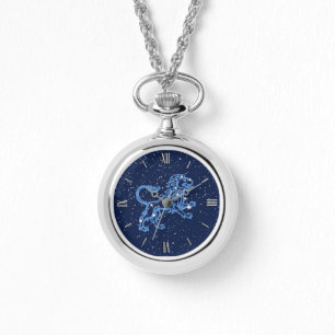 Reloj De Pulsera Rótulo y constelación de Leo Zodiac