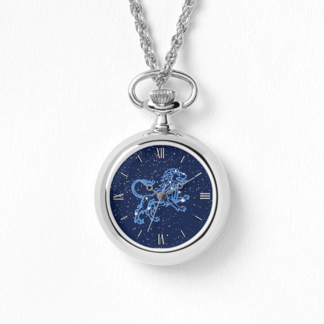 Reloj De Pulsera Rótulo y constelación de Leo Zodiac (Anverso)
