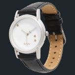 Reloj De Pulsera Rótulo Zodiac moderno Aries Gold | Incendio de ele<br><div class="desc">Rótulo Zodiac moderno Aries Gold | Incendio de elemento</div>