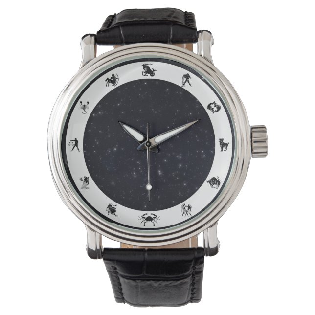 Reloj De Pulsera Rótulo zodiaco / símbolo con estrellas (Anverso)