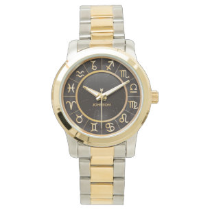 Reloj De Pulsera Rótulos elegantes de la astrología - 12 símbolo
