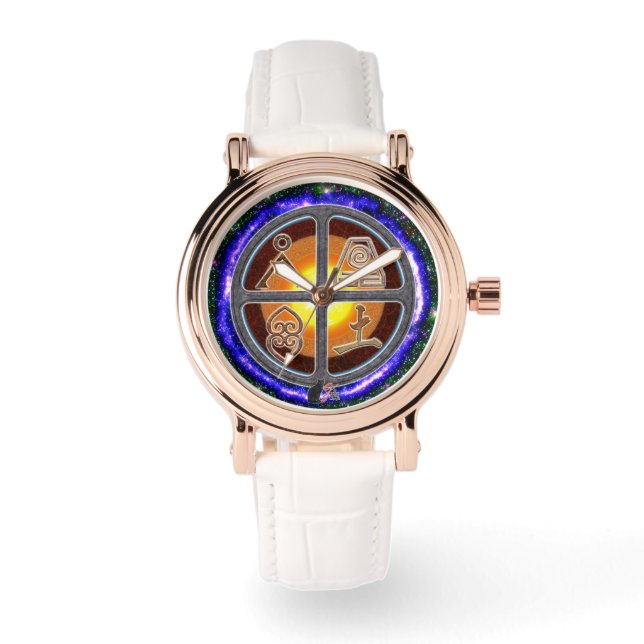 Reloj De Pulsera Rótulos terrestres (Anverso)