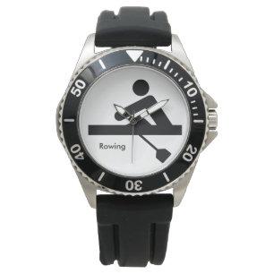 Reloj De Pulsera ROWING   símbolo negro de la remera