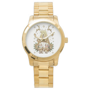 Reloj De Pulsera Royal Gold Letter A Luxury Women's Gold Watch
