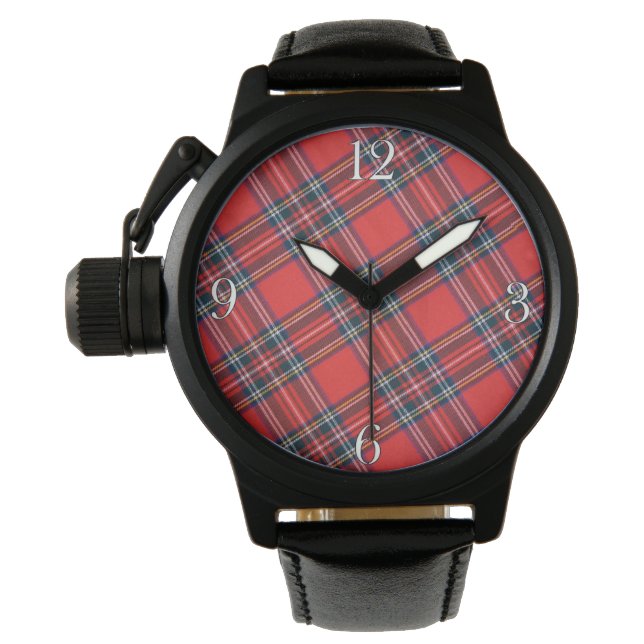 Reloj De Pulsera Royal Stewart Escocia Highlands Tartán Watch (Anverso)