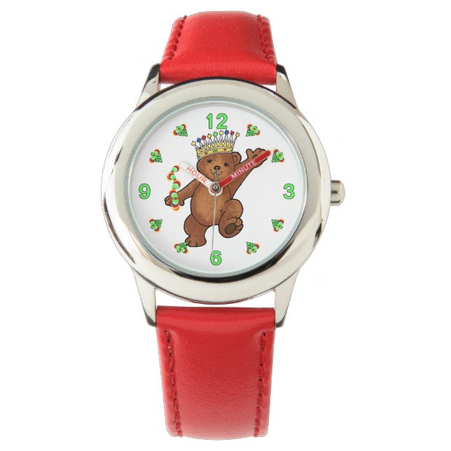 Reloj De Pulsera Royal Teddy Bear Prince (Anverso)