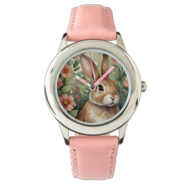 Reloj De Pulsera Rubor Blooms y Bunny Watch