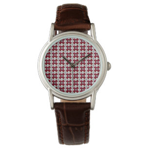 Reloj De Pulsera Ruby Diamond Art, rojo