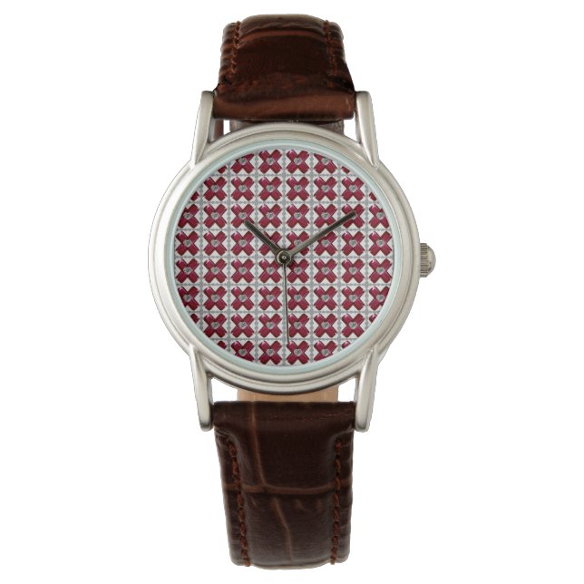 Reloj De Pulsera Ruby Diamond Art, rojo (Anverso)