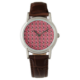 Reloj De Pulsera Ruby Gemstone Pink