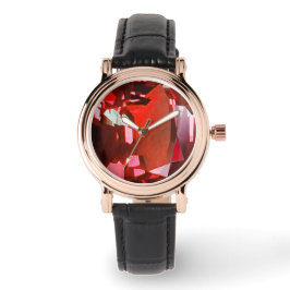 Reloj De Pulsera Ruby Gemstone Red
