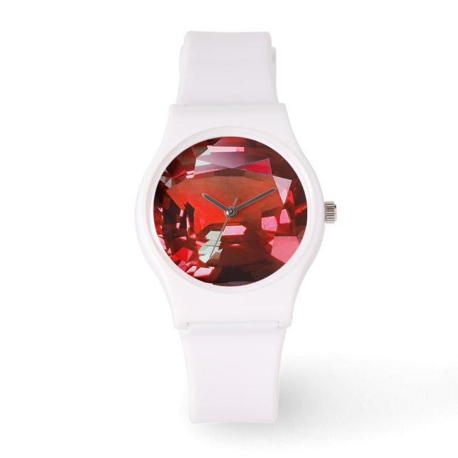 Reloj De Pulsera Ruby Gemstone Red (Anverso)