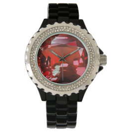 Reloj De Pulsera Ruby Gemstone Red