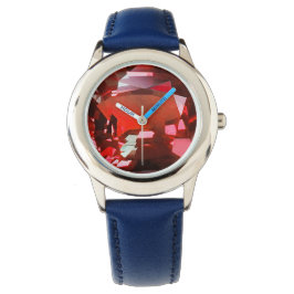 Reloj De Pulsera Ruby Gemstone Red