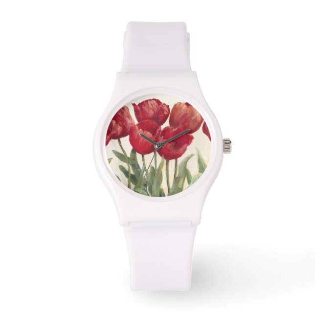 Reloj De Pulsera Ruby Tulips (Anverso)