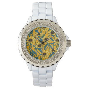 Reloj De Pulsera Rudbekia amarilla