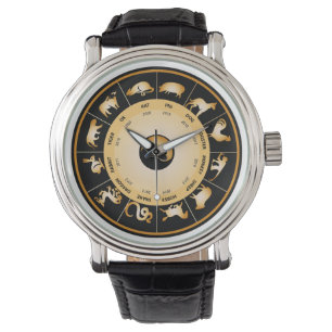 Reloj De Pulsera Rueda china del zodiaco