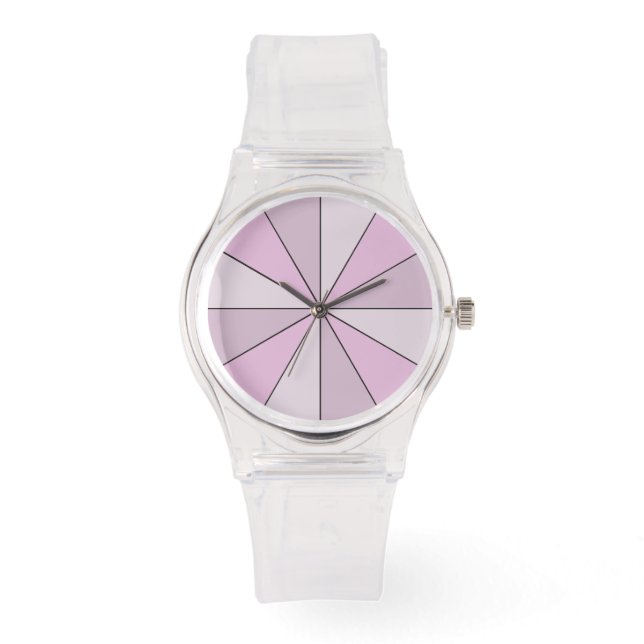 Reloj De Pulsera Rueda de color rosa (Anverso)