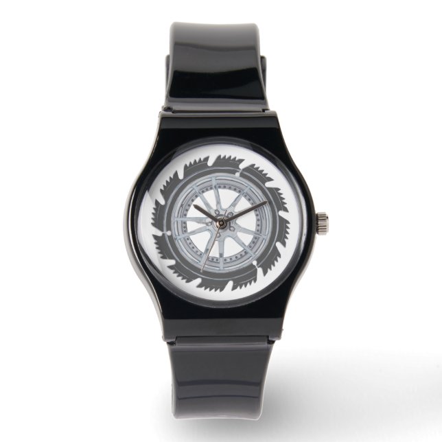Reloj De Pulsera Rueda de Mag de Cromo (Anverso)