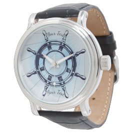 Reloj De Pulsera Rueda de náutica vintage