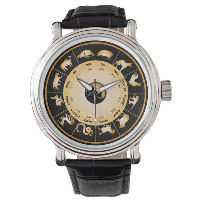Reloj De Pulsera Rueda zodiaca china (Anverso)