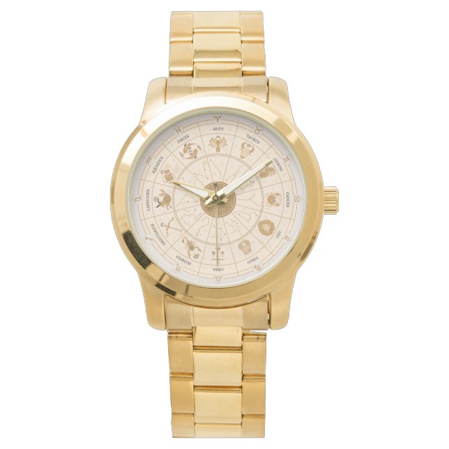 Reloj De Pulsera Rueda zodiaca occidental - (Anverso)