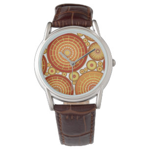 Reloj De Pulsera Ruedas anidadas - cobre y oro