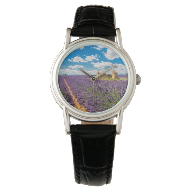 Reloj De Pulsera Ruina en campo de lavanda, Francia (Anverso)