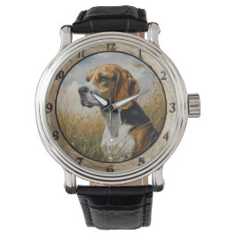Reloj De Pulsera Rustic Beagle Dog