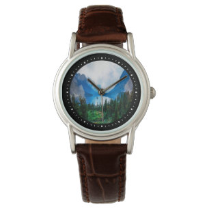 Reloj De Pulsera Rústica cordillera de campo Naturaleza escénica