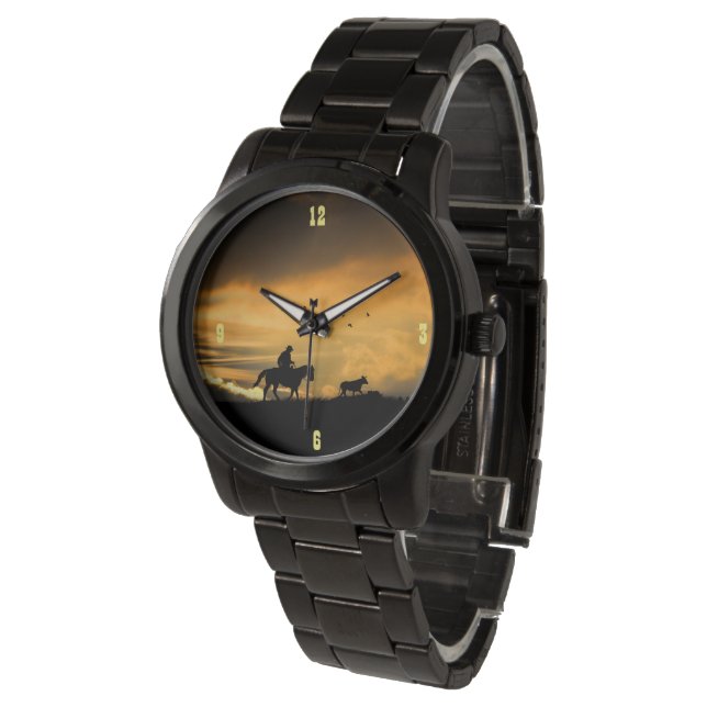 Reloj De Pulsera Rústico País Oeste Cowboy SteDrive (Angular)