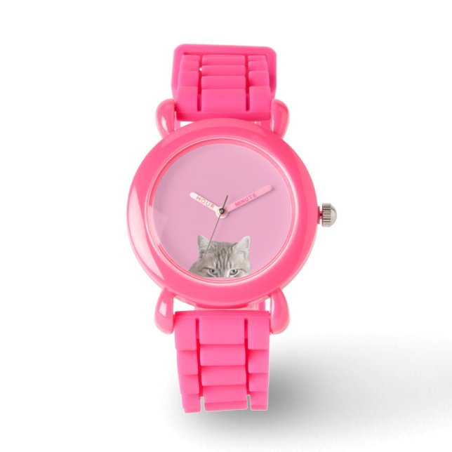 Reloj De Pulsera Rusty El Gato Rosa (Anverso)