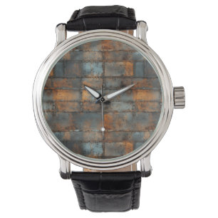 Reloj De Pulsera Rusty Iron Wall Clock